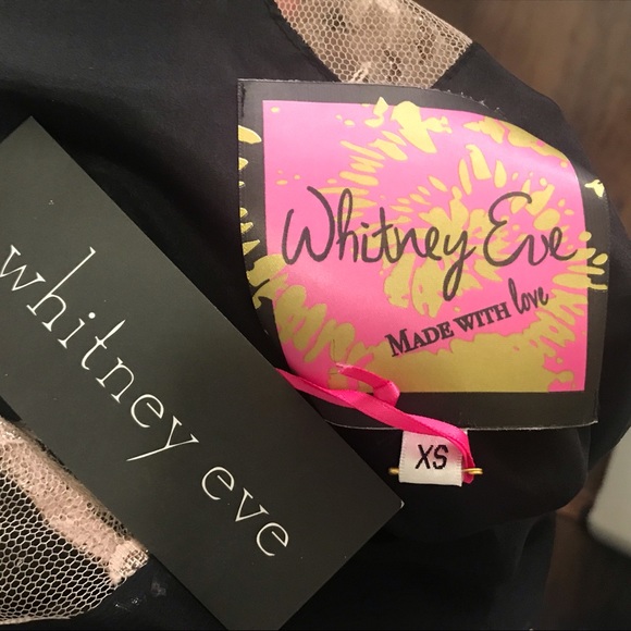 NWT Whitney Eve Size 2 XS Black dress lace top - Picture 3 of 5